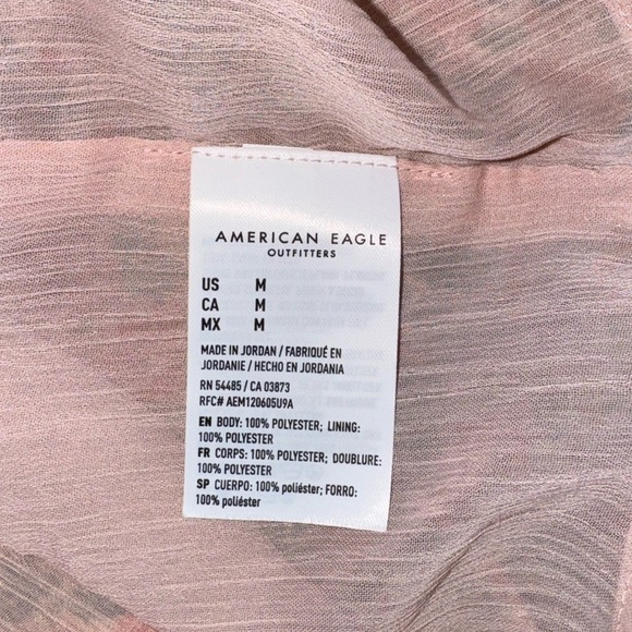 American Eagle Outfitters Floral Colorful Blouse Top Size Medium - Picture 6 of 6